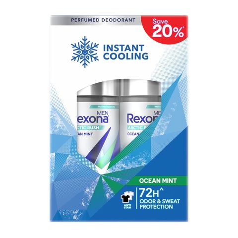 Rexona Men Roll on Deodorant Arctic Ocean Mint (Twin Pack) 2 x 45ml