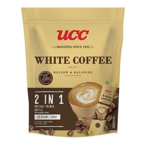 Ucc White Coffee 2 in 1 12 x 25g