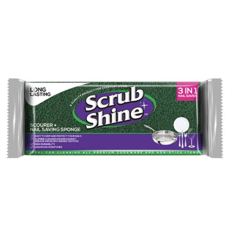 Scrub Shine 3-in-1 Scourer Sponge