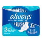 Always Ultra Day & Night Sanitary Napkins 10 Pieces