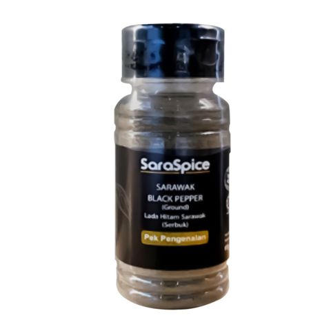 Saraspice Black Pepper PET Bottle Ground 60g