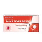 Watsons Pain & Fever Relief Paracetamol 500mg (Effective Pain Relief, Gentle on Stomach) 20 Tablets