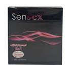 Sensex 3in1 Extra Time Extra Ribbed Extra Dots Condoms 3 Pieces