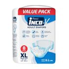 Pureen Inco-V Adult Diapers Extra Large 8 Pieces