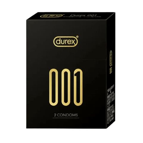Durex 001 Ultra-Thin Latex-Free Lubricated Condoms 2 Pieces