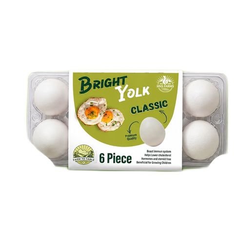 HNS FARMS Bright Yolk Classic Eggs 6 Pieces