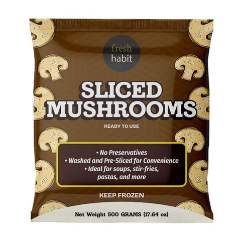 Fresh Habit Frozen Sliced Mushrooms 500g