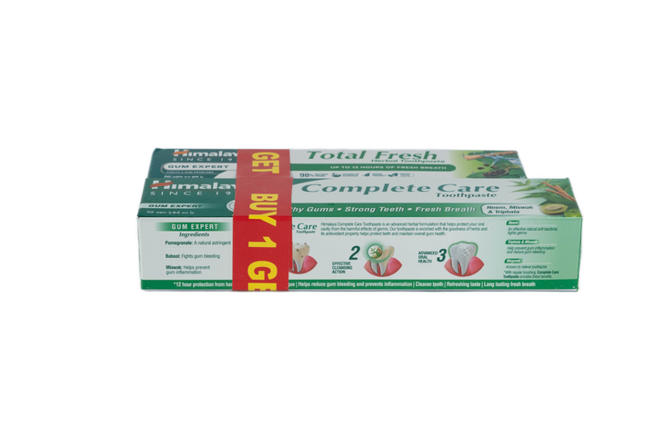 Buy Himalaya Complete Care Toothpaste 135g & Get Free Himalaya Total Fresh Herbal Toothpaste 80g