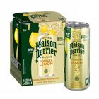 Maison Perrier Forever Sparkling Water - Lemon 4 x 330ml (Recyclable)