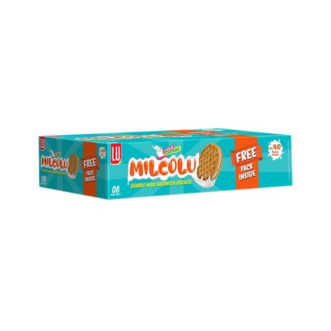 Milcolu Double Milk Sandwich Biscuits 8 Pieces
