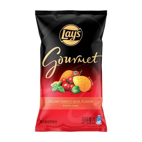 Lay's Gourmet Italian Tomato Basil Flavour Potato Chips 100g