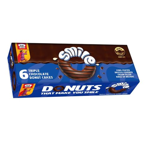 Peek Freans Smile Triple Chocolate Donut Cakes 6 Pieces