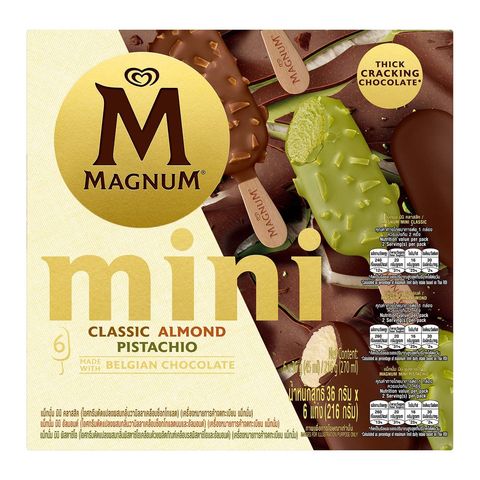 Magnum Mini Assorted Classic Almond Pistachio 6 x 45ml