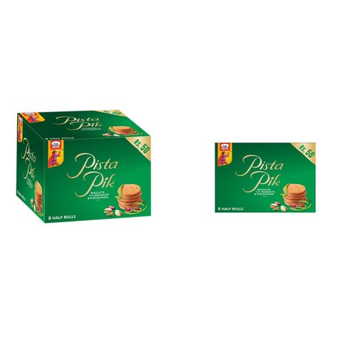 Peek Freans Pista Pik Biscuits Pistachios Half Rolls 8 Pieces