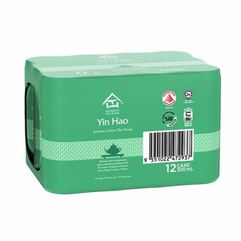 [Carton] Authentic Tea House Yin Hao Jasmine Green Tea 12 x 300ml (Recyclable)