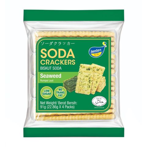 Tenten Soda Crackers Seaweed 91g