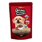 Topbreed Gravy Chunks Roast Beef and Liver 130g