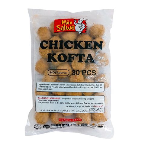 Mon Salwa Chicken Kofta Poly Pack (840g) 30 Pieces