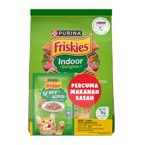 Friskies Indoor Delights Promo Pack (1kg + 70g) 1070g