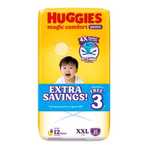 Huggies Magic Comfort Pants XXL (28 + Free 3 Pieces) 31 Pieces