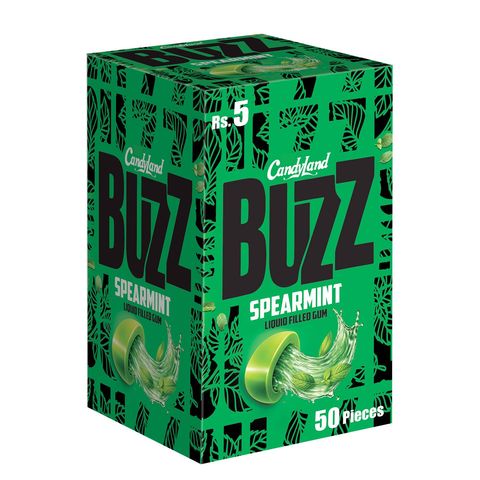 Candyland Buzz Spearmint Bubble 50 Pieces