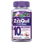 Zzzquil Pure Zzzs 10mg Melatonin + Botanical Blend Sleep Aid Gummies 42 Pieces