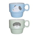Miniso Animal Series Stacking Ceramic Mugs (2 Pieces) (Fresh) 1 Piece