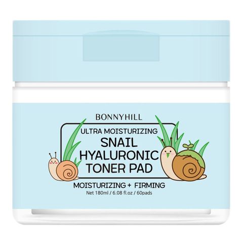 Bonnyhill Snail Hyaluronic Toner Pad 180ml