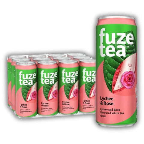 [Carton] Fuze Tea Lychee & Rose 12 x 300ml (Recyclable)