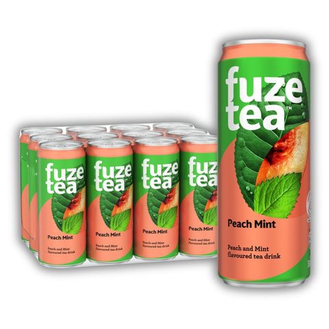 [Carton] Fuze Tea Peach Mint 12 x 300ml (Recyclable)