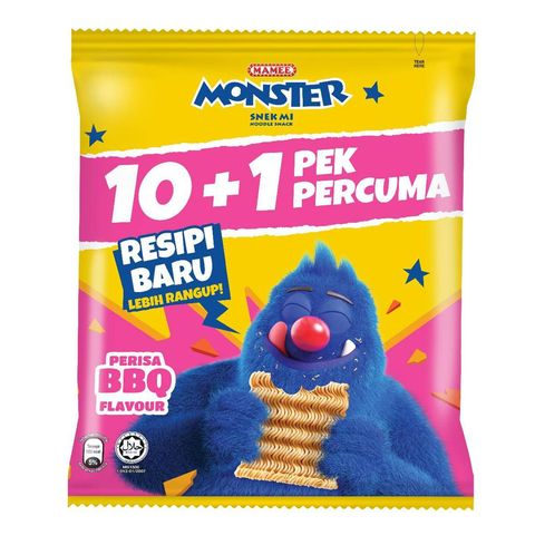 Mamee Monster Family BBQ Pack 11 X 20g