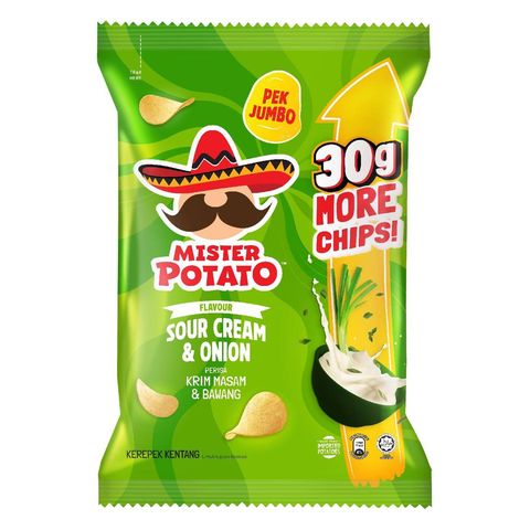 Mister Potato Chips Sour Cream & Onion (+30g Promo) 140g