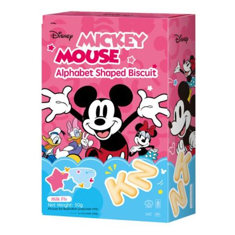 Disney Mickey Mouse Alphabet Shaped Biscuit Milk 50g