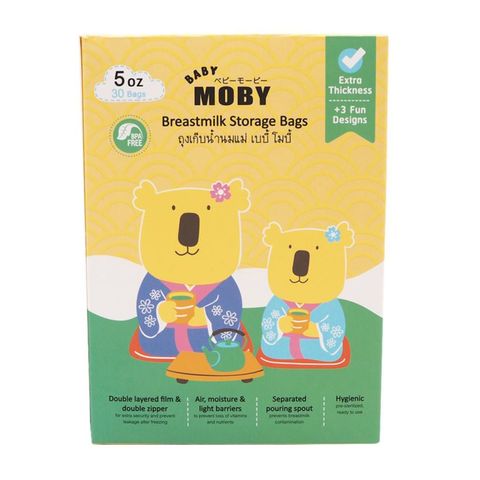 Baby Moby Breastmilk Bags Japan Collection (5oz) 30 Pieces