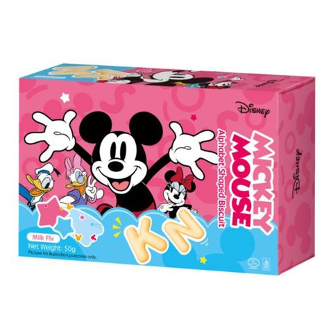 Disney Mickey Mouse Alphabet Shaped Biscuit Milk 50g