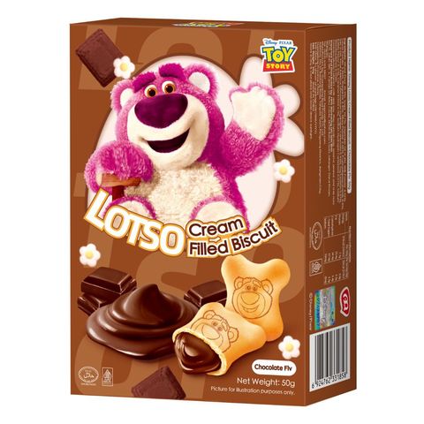 Disney Lotso Cream Filled Biscuit Chocolate 50g