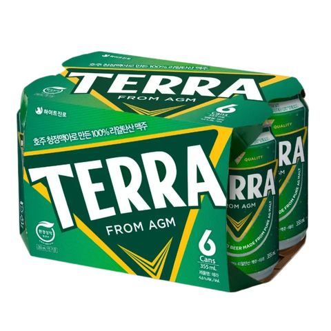 Terra Beer Can 6 x 355ml (Recyclable)