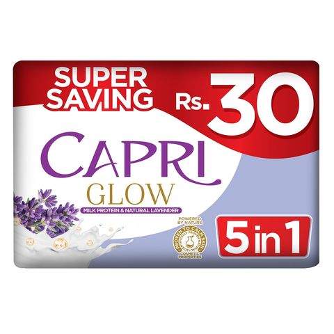 Capri Glow Soap Bath Purple (5 Packets) 100g
