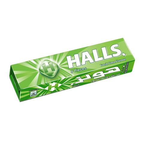 Halls Fresh Lime Drops 8 Pieces
