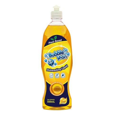Bubble Man Dishwashing Liquid Lemon 500ml