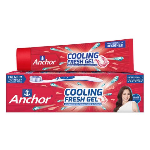 Anchor Cooling Fresh Gel Toothpaste with Free Toothbrush 150g