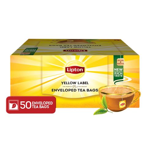 Lipton Black Tea Bags Enveloped 50 Pieces