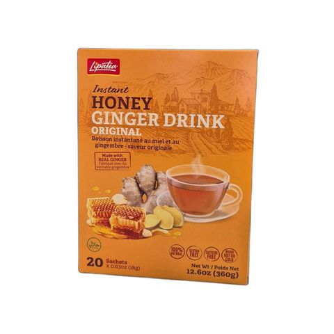 Lipatea Instant Honey Ginger Drink Original 20 x 18g