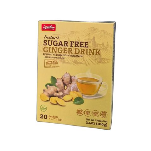Lipatea Instant Sugar Free Ginger Drink 20 x 5g
