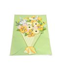 Greeting Cards Bouquet Design with Tag (GC-BD-T1-03) Yellow Flowers / Just for You 1 Piece