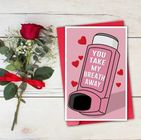 Love Greeting Card You Take My Breath Away 1 Piece