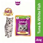 Whiskas Tuna & White Fish Wet Pouch 80g