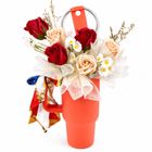 Flowers with Orange Tumbler 1 Set