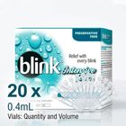 Blink Intensive Tears Eye Drops 20 x 0.4ml
