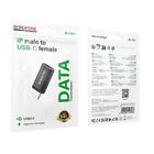 Borofone Black IP Male to USB C Female Adapter BV26A 1 Piece